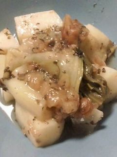 チンゲン菜とじゃがいもの梅肉煮-レシピのメイン写真