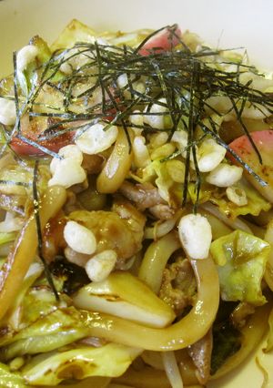 冷凍うどんで　焼きうどん☆味噌風味☆-レシピのメイン写真