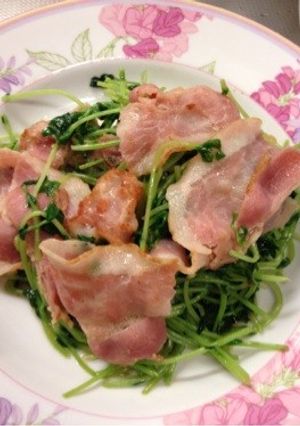 ベーコンと豆苗のソテー-レシピのメイン写真