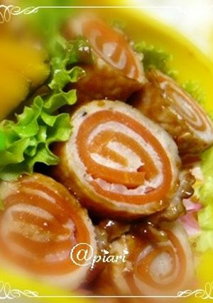 ❤お肉のにんじんくるくる巻き～お弁当に❤-レシピのメイン写真