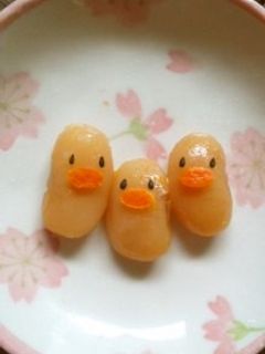 キャラ弁に☆簡単可愛い白花豆ひよこ♪-レシピのメイン写真
