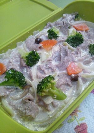 レンジで簡単☆豚肉のマヨネーズ煮-レシピのメイン写真