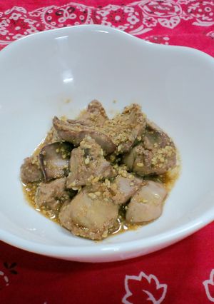 鶏レバーのごまあえ-レシピのメイン写真