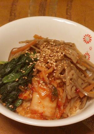 きんぴらで根菜たっぷりビビンバ-レシピのメイン写真