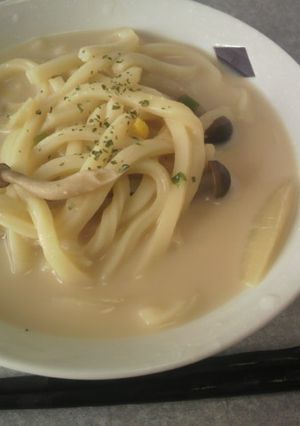 味噌みるくうどん-レシピのメイン写真