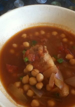 ひよこ豆と手羽元のトマトスープ　wクミン-レシピのメイン写真