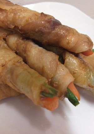 くるくる巻いて♪野菜の肉巻き☆照り焼き-レシピのメイン写真