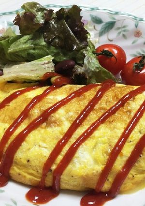 とろーり♪かぼちゃチーズオムレツ-レシピのメイン写真