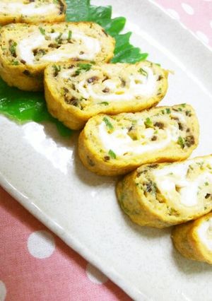 お弁当に♪＊葱と塩昆布の玉子焼＊-レシピのメイン写真