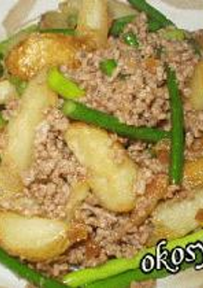 揚げじゃがとひき肉の甘辛炒め-レシピのメイン写真