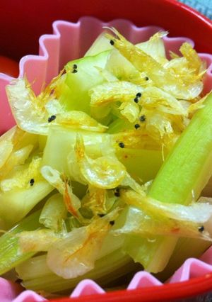 セロリと干えびの浅漬け-レシピのメイン写真