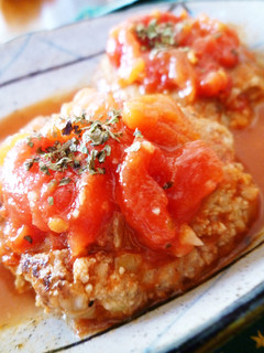 ♡豆腐ハンバーグのトマト煮込み♡-レシピのメイン写真