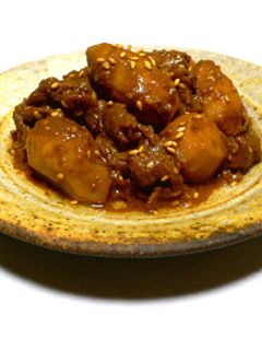 胡麻の旨みたっぷり海老芋と牛肉の味噌煮-レシピのメイン写真