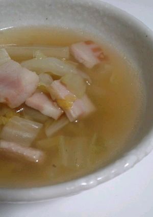 こがし白菜とベーコンのスープ-レシピのメイン写真