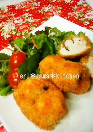 サクッとフワッ☆ささみの梅シソ巻きフライ-レシピのメイン写真