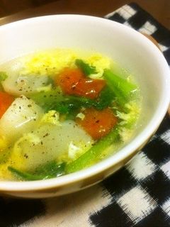 かぶ・トマト・たまごのスープ-レシピのメイン写真