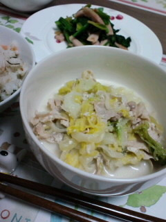 白菜と豚肉の簡単ミルク煮-レシピのメイン写真