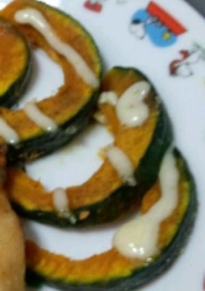 レンジでかぼちゃのマヨ焼き-レシピのメイン写真