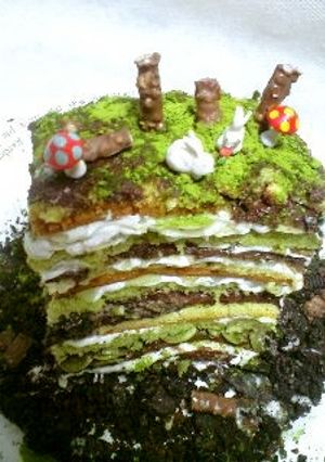 地層ケーキ-レシピのメイン写真