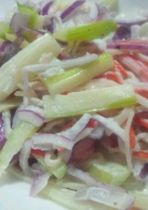 ♪セロリとﾚｯﾄﾞｵﾆｵﾝのサラダ-レシピのメイン写真