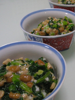 塩麹de青菜の納豆和え-レシピのメイン写真