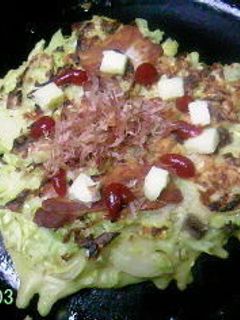 チーズの入ったお好み焼き-レシピのメイン写真
