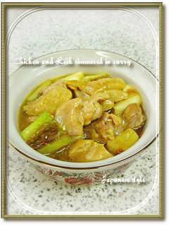鶏肉とねぎの和風カレー煮-レシピのメイン写真