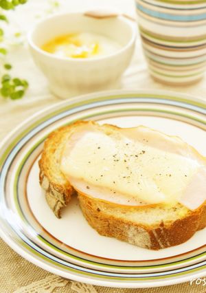 シンプル♪チーズとハムのトースト-レシピのメイン写真