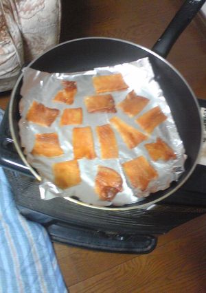 ストーブ活用！さめたれを焼く-レシピのメイン写真