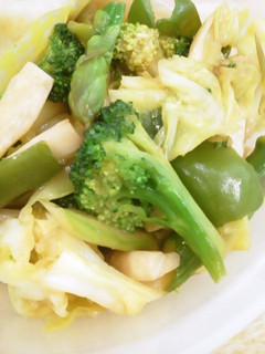 緑の野菜のオイスター炒め-レシピのメイン写真