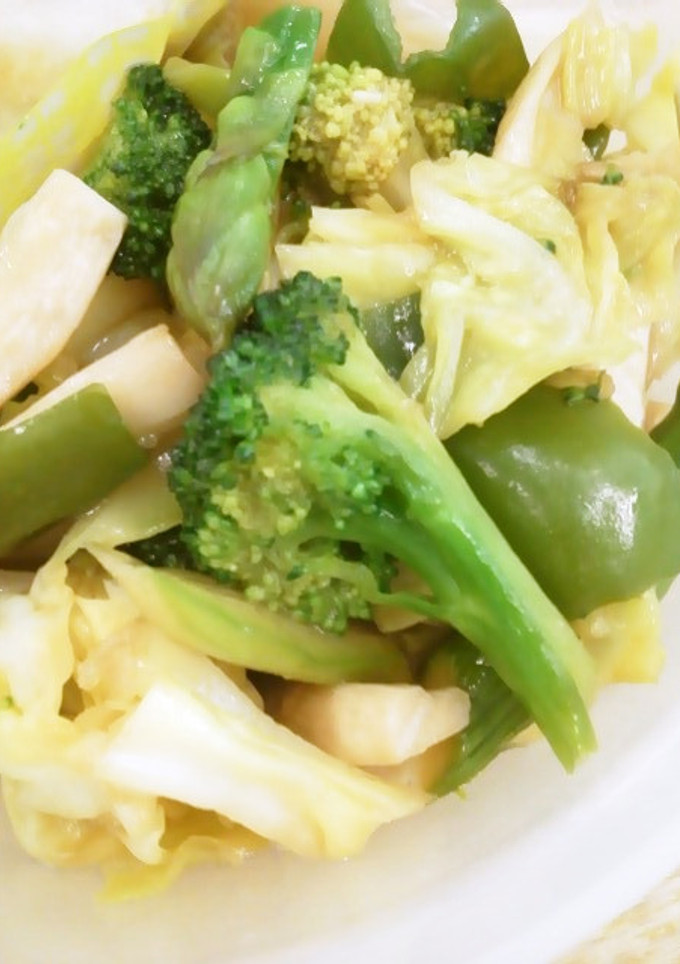 緑の野菜のオイスター炒め-レシピのメイン写真