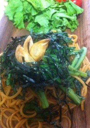 ＊菜の花と海苔の焦がし醤油パスタ＊-レシピのメイン写真