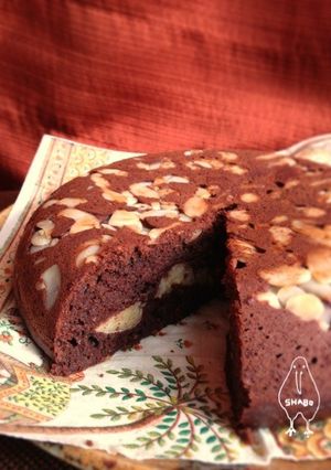 ショコラアーモンドケーキ＊炊飯器３０p-レシピのメイン写真