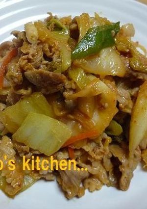 お子様でも食べれる♪豚キムチ-レシピのメイン写真