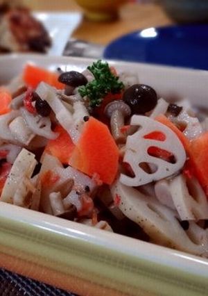 レンジで♪蓮根とシメジのあっさりマリネ-レシピのメイン写真