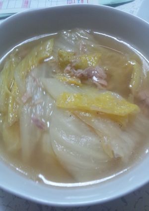 ツナ缶で!はくさいスープ-レシピのメイン写真