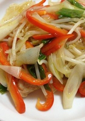 基本のつくねde野菜塩あんかけ-レシピのメイン写真