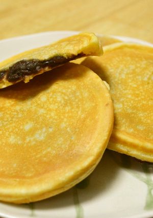 もちもち☆あん入りパンケーキ-レシピのメイン写真