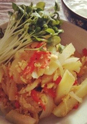 冷蔵庫内の残りで！カンタン野菜炒め☆-レシピのメイン写真