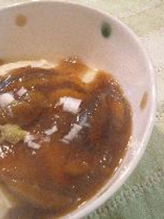アツアツ豆腐のごぼうあんかけ-レシピのメイン写真