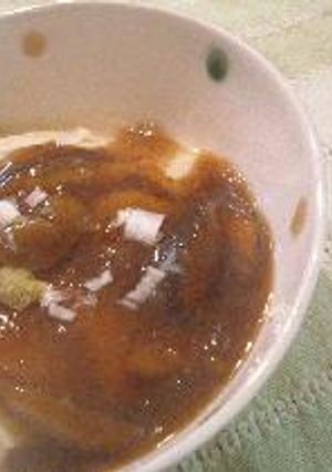 アツアツ豆腐のごぼうあんかけ-レシピのメイン写真