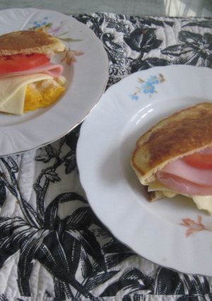 ホットケーキでピタパン風サンド-レシピのメイン写真