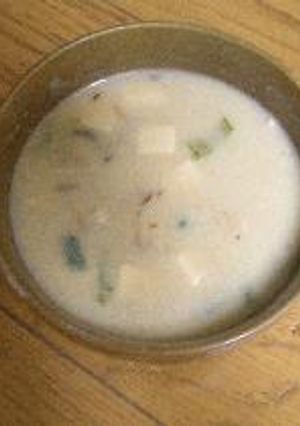 ニンニク豆乳スープ-レシピのメイン写真