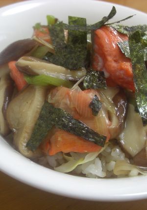 ＊朝にぴったり♪鮭とキノコのあんかけ丼＊-レシピのメイン写真