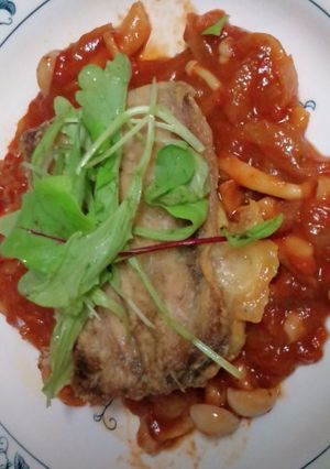 サンマと豆腐のイタリア風-レシピのメイン写真