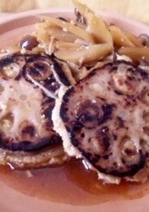 我慢できない時のれんこんバーグ。-レシピのメイン写真