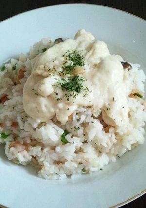 ホワイトソースかけピラフ-レシピのメイン写真