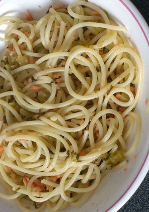 簡単♪高菜鮭パスタ-レシピのメイン写真