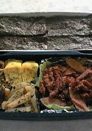 牛肉とごぼうの甘辛煮（お弁当）-レシピのメイン写真