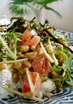 納豆サラダご飯-レシピのメイン写真